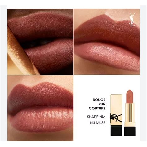 nude muse ysl|YSL Nude Muse Rouge Pur Couture Satin Lipstick Review.